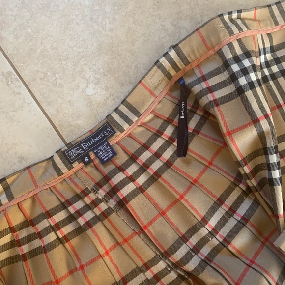 Vintage y2k Burberrys pleated skirt plaid nova - Picture 4 of 5